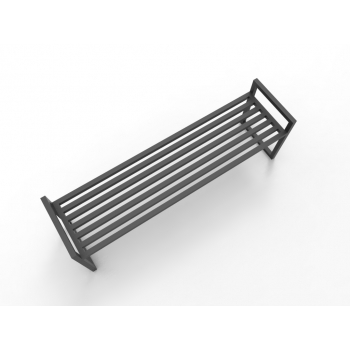 Ławka szatniowa wolnostojąca metalowa - zamknięta